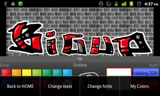 Graffiti Maker android App screenshot 1